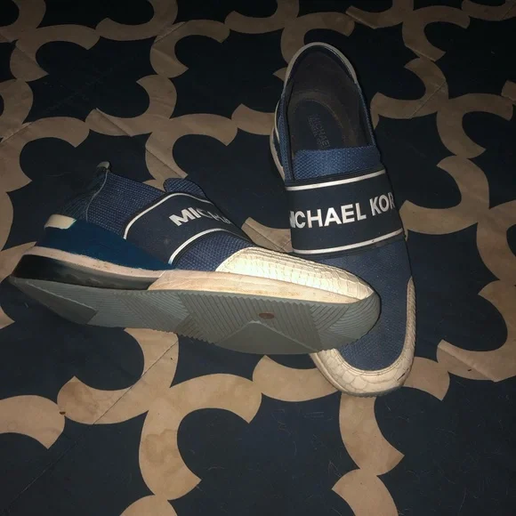 Michael Kors Navy and White Men's Sneakers - Picture 5 of 5